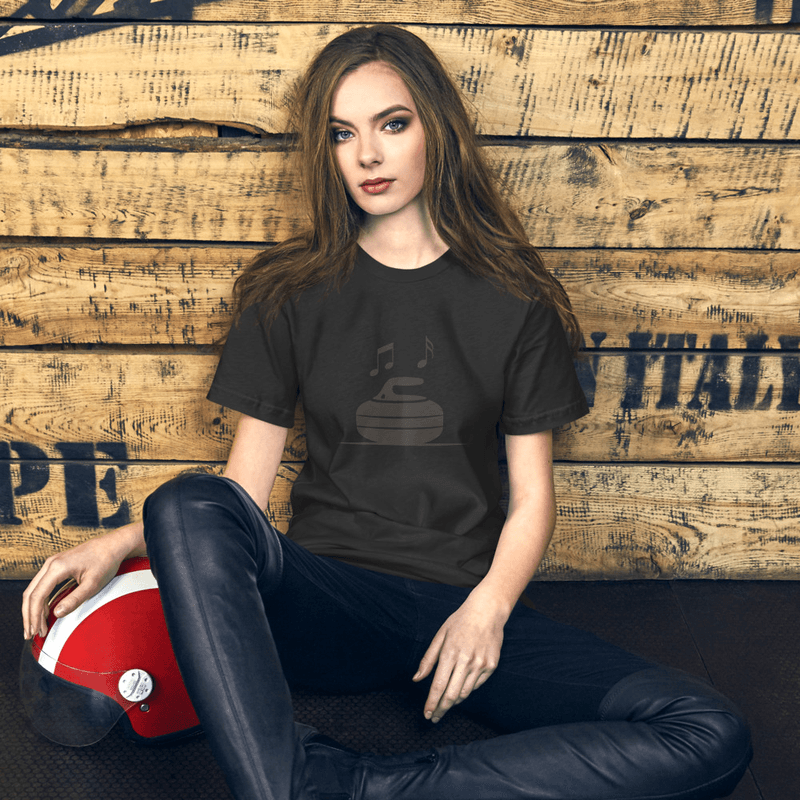 Curling Music - Unisex t-shirt — Curling Music - Unisex t-shirt / Dark Grey / XS